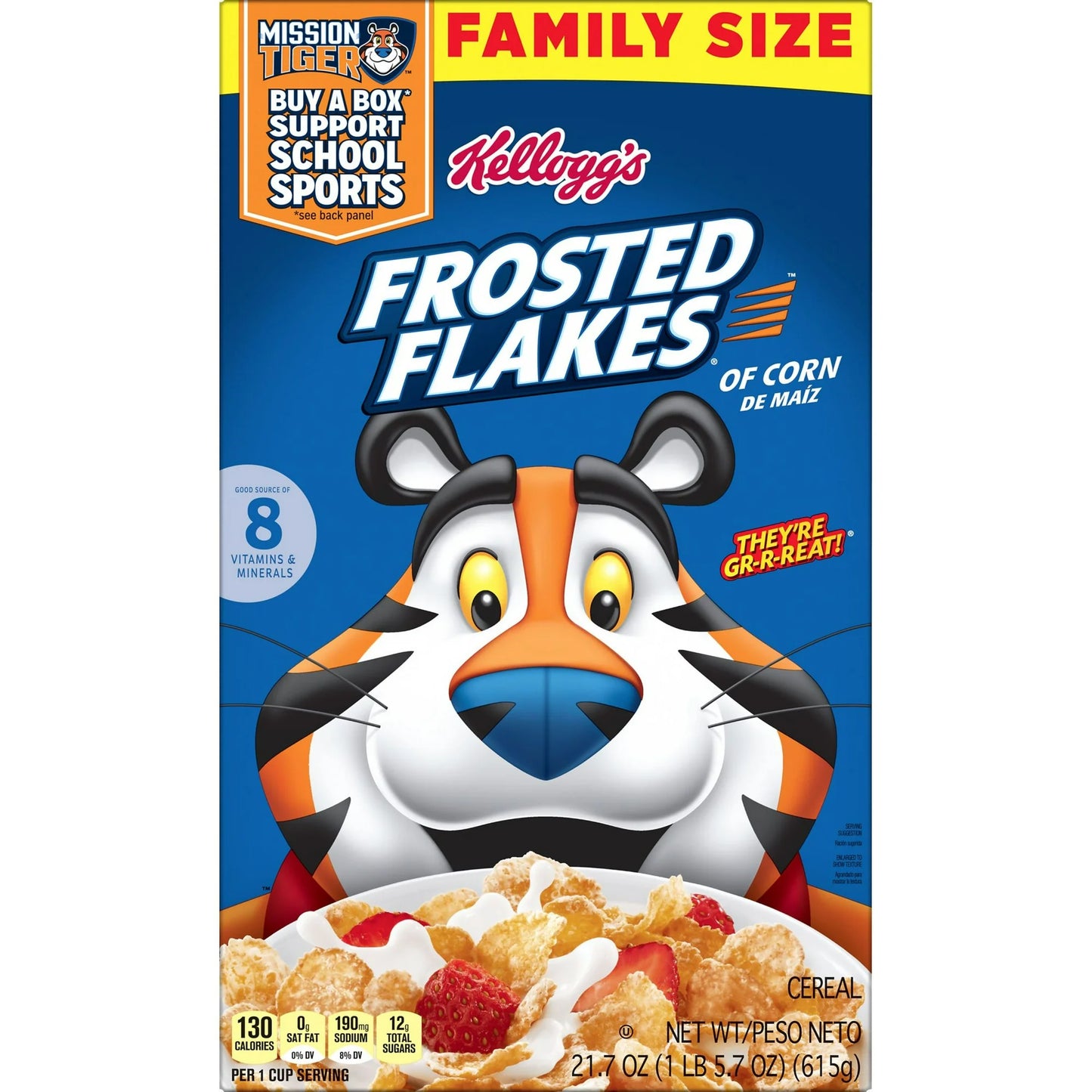 Kellogg's Frosted Flakes Breakfast Cereal